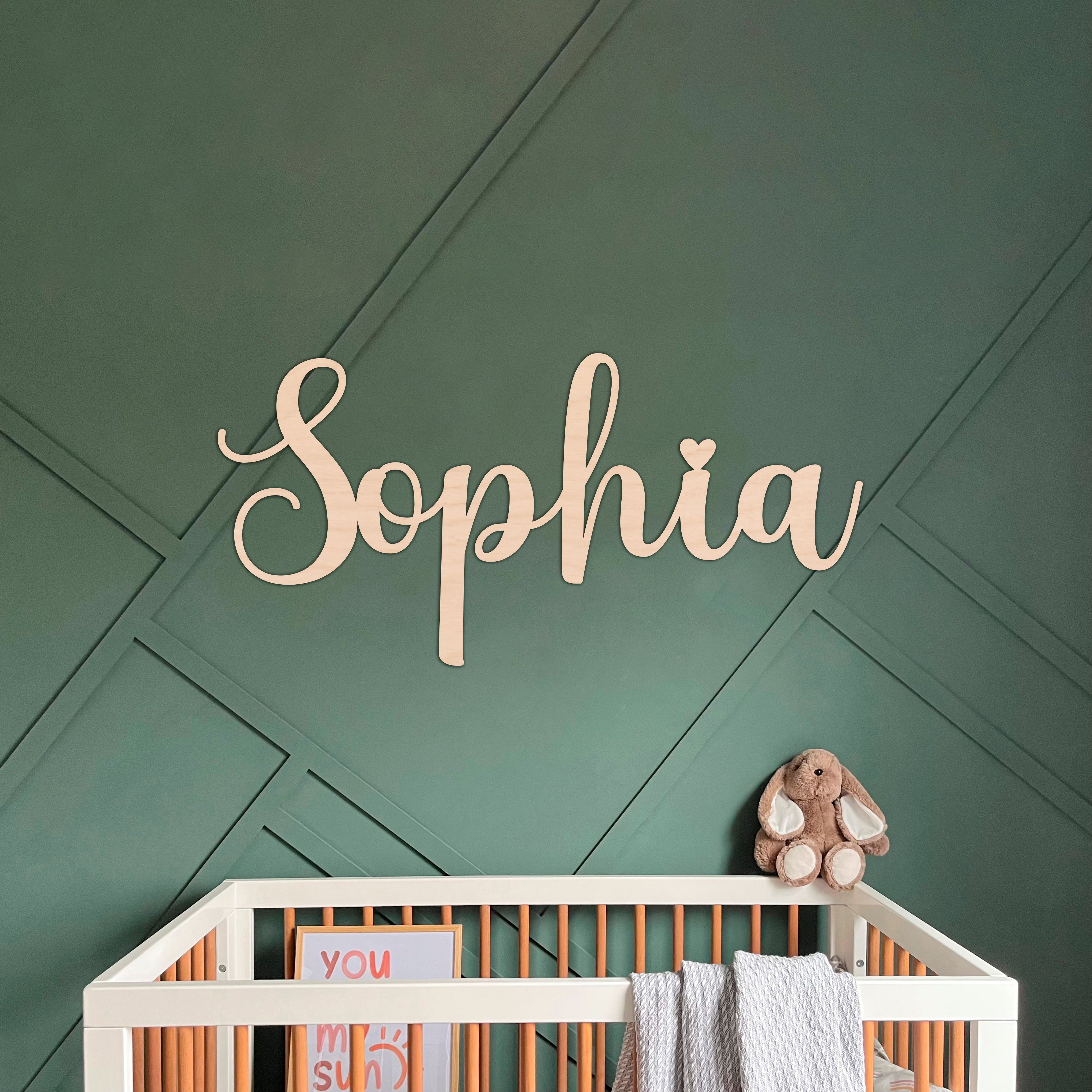 Personalized Wooden Name Sign – Custom Wall Decor for Kids & Nursery